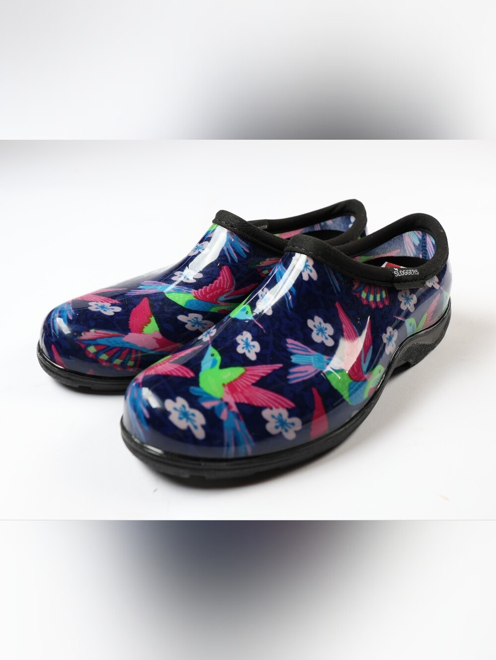Sloggers Waterproof Spring Fun Garden Shoes Hummingbird - Size 7